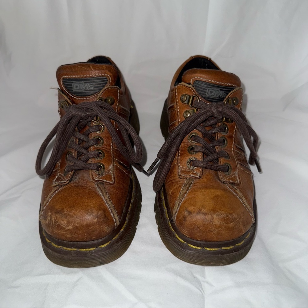 Vintage Dr. Martens Brown Leather Ankle Boots